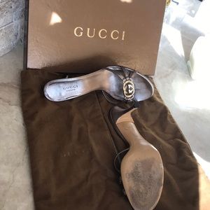 Open toe slide, 2 inch heal,